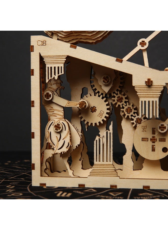 general Sisyphus wooden puzzle toy children's handmade diy wooden puzzle toy desktop decoration - Image 4