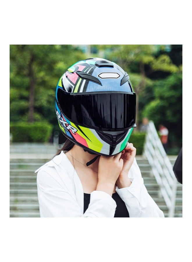 Generic Full Face Motorcycle Helmet， Racing Motocross Helmets with Compatible Clear and Tinted Visors， Street Bike Helmet for Men and Women Suitable for All Seasons  - Image 2