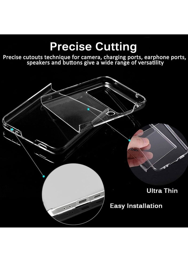 Raxoom Samsung Galaxy Z Flip 3 5G PC Anti-Scratch Shookproof Protection Cover for Samsung Galaxy Z Flip 3 5G, Transparent - Image 1