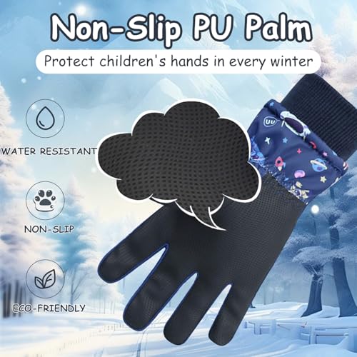 EVBEA Toddler Gloves Baby Winter Snow Gloves Boys KL L - Image 2