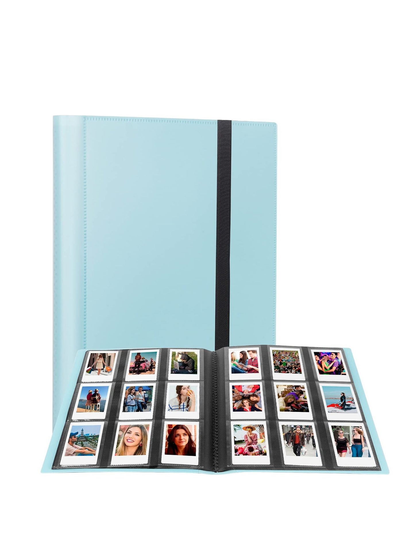 432 Pockets Mini Photo Album Compatible for Fujifilm Instax Mini 12 11 9 90 8+ 8 7S 40 26 25 EVO LiPlay Instant Camera/Mini Link SP-1 Printer/Z2300/ PIC-300 Polaroid Pictures (Blue)
