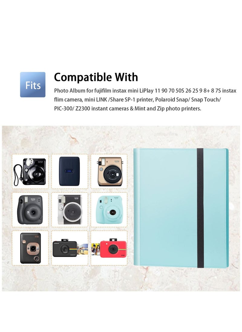Generic 432 Pockets Mini Photo Album Compatible for Fujifilm Instax Mini 12 11 9 90 8+ 8 7S 40 26 25 EVO LiPlay Instant Camera/Mini Link SP-1 Printer/Z2300/ PIC-300 Polaroid Pictures (Blue)  - Image 2