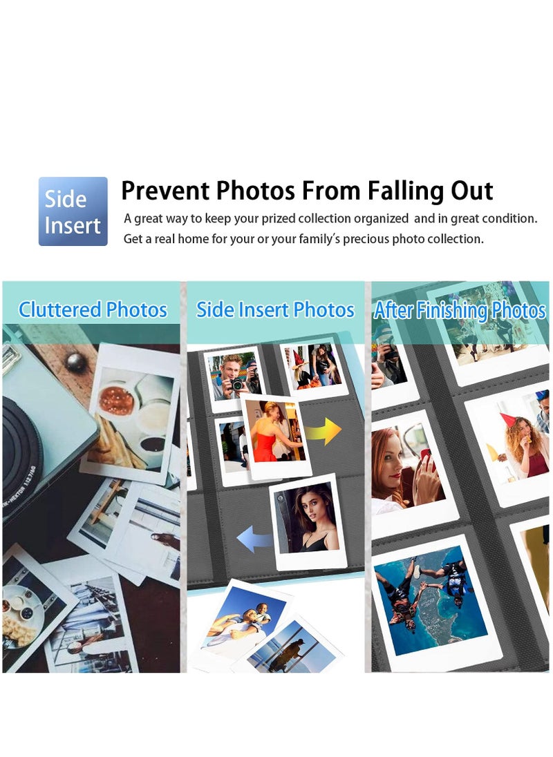 Generic 432 Pockets Mini Photo Album Compatible for Fujifilm Instax Mini 12 11 9 90 8+ 8 7S 40 26 25 EVO LiPlay Instant Camera/Mini Link SP-1 Printer/Z2300/ PIC-300 Polaroid Pictures (Blue)  - Image 4