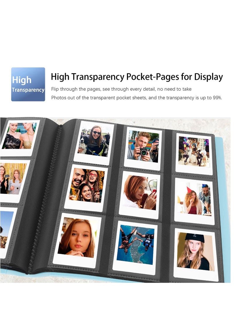Generic 432 Pockets Mini Photo Album Compatible for Fujifilm Instax Mini 12 11 9 90 8+ 8 7S 40 26 25 EVO LiPlay Instant Camera/Mini Link SP-1 Printer/Z2300/ PIC-300 Polaroid Pictures (Blue)  - Image 3