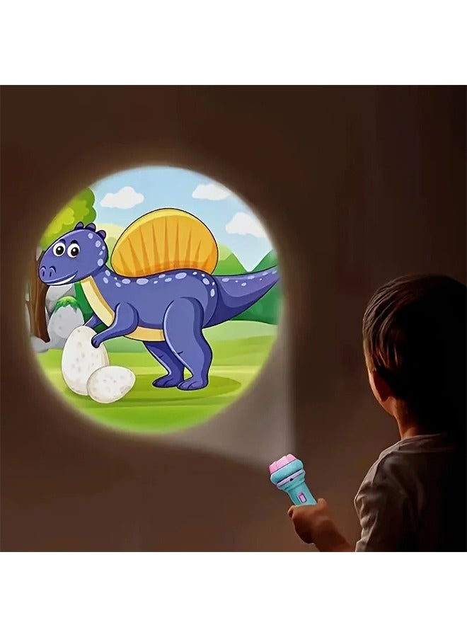 Flash Light Kids,24 Patterns 3 Cards Flash Bedtime Light, Early Educational Toys for Kids ,Purple - Image 4