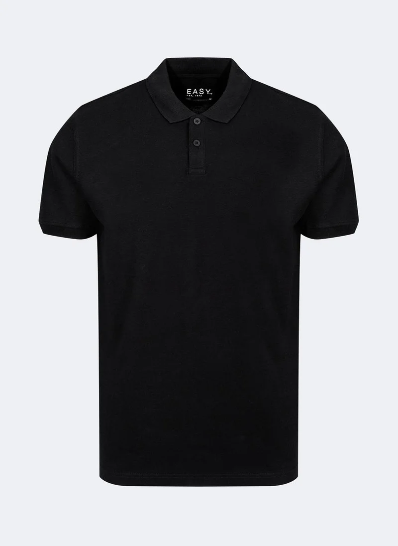 Matalan Black Essential Pique Polo Shirt