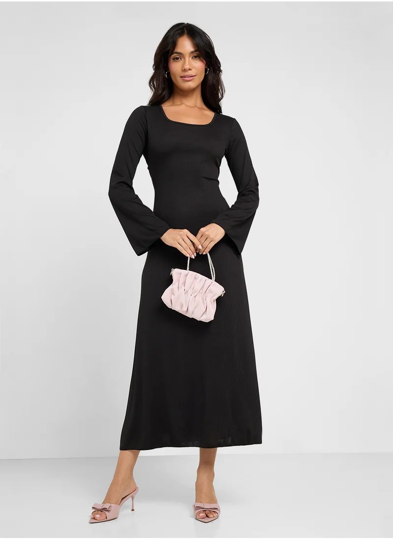 ايلا Bell Sleeve A-Line Dress