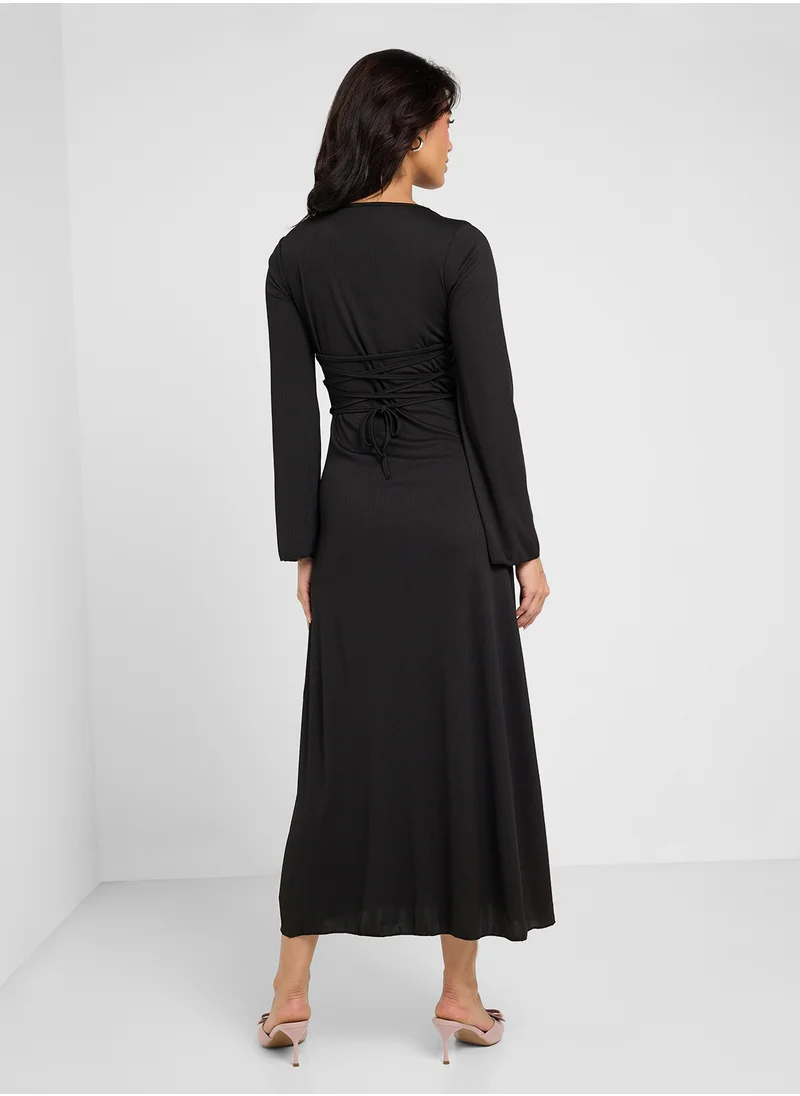 ايلا Bell Sleeve A-Line Dress