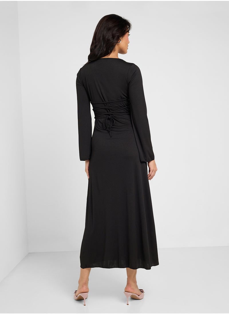 ELLA Bell Sleeve A-Line Dress  - Image 2