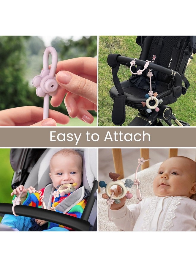 Wenobby 3 Packs Baby Teether Rings for 0-6 6-12 Months Babies, Teething Toys with Pacifier Clip Holder, Baby Chew Toys for Sucking Needs, BPA Free - Image 4