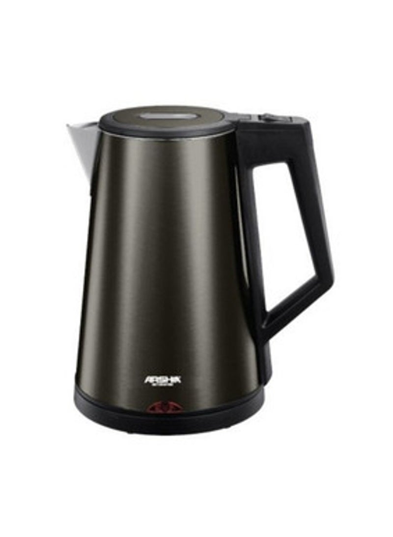 Arshia Stainless Steel Electric Kettle – 1.7L Capacity – Elegant Black - Image 1