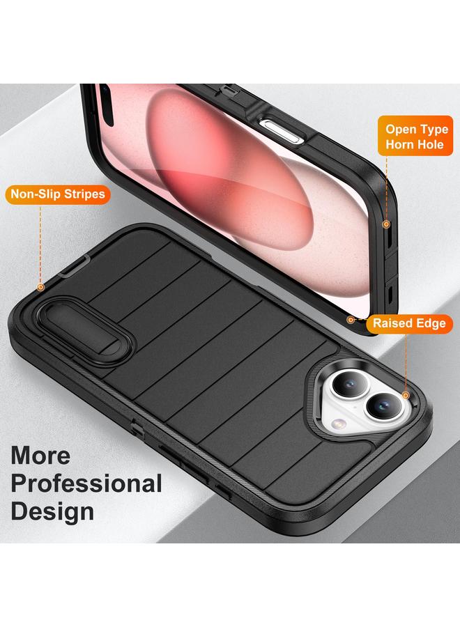 S-TOP Case For iPhone 16 Plus Defender Gen2 Rugged PC + Silicone Phone Case with Holder - Image 3