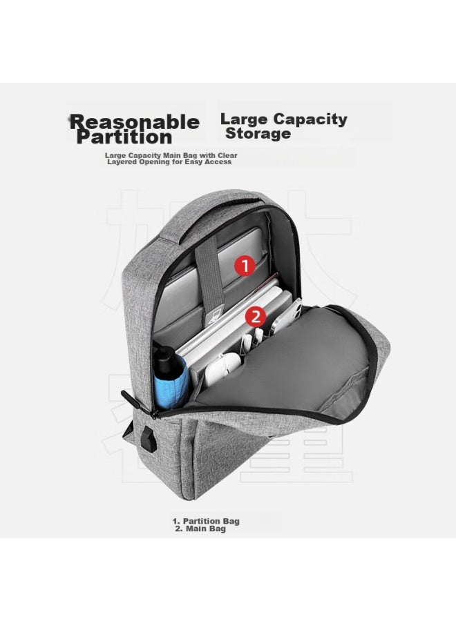 Right Away Laptop Backpack For Men, Business 17.3-inch Large Capacity Backpack For Travel, Commuting And School - Image 4
