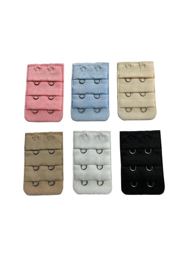 silvercnc - PULABO Bra Extenders Women Bra Extension Hooks 2 Hook 3 Row Back Extension Bra Buckle Women Lingerie Bra Accessories Random Color Creative and Exquisite Popular - Image 1