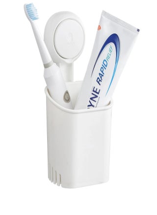 Self Adhesive Bathroom Organizer Suction Shower Caddy Wall Mounted Toothbrush Holder For Bathroom Wall , Hanging Shower Razor Holder , Bathroom Toothbrush And Toothpaste Holder , Toilet Hair Brush Holder , Shower Caddy ,Toilet Organizer Suction Cup Holder, Bathroom Storage Organizer .