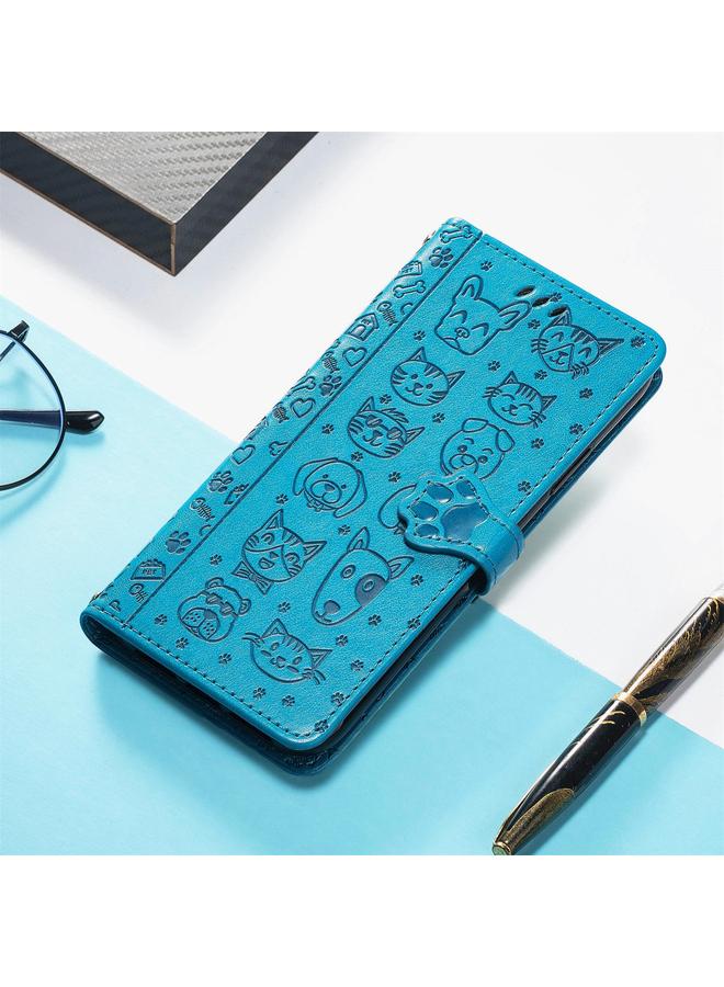 S-TOP Case For CUBOT Note 20 Lovely Cat and Dog Embossing Pattern Horizontal Flip Leather Case , with Holder & Card Slots & Wallet & Cartoon Clasp & Lanyard - Image 5