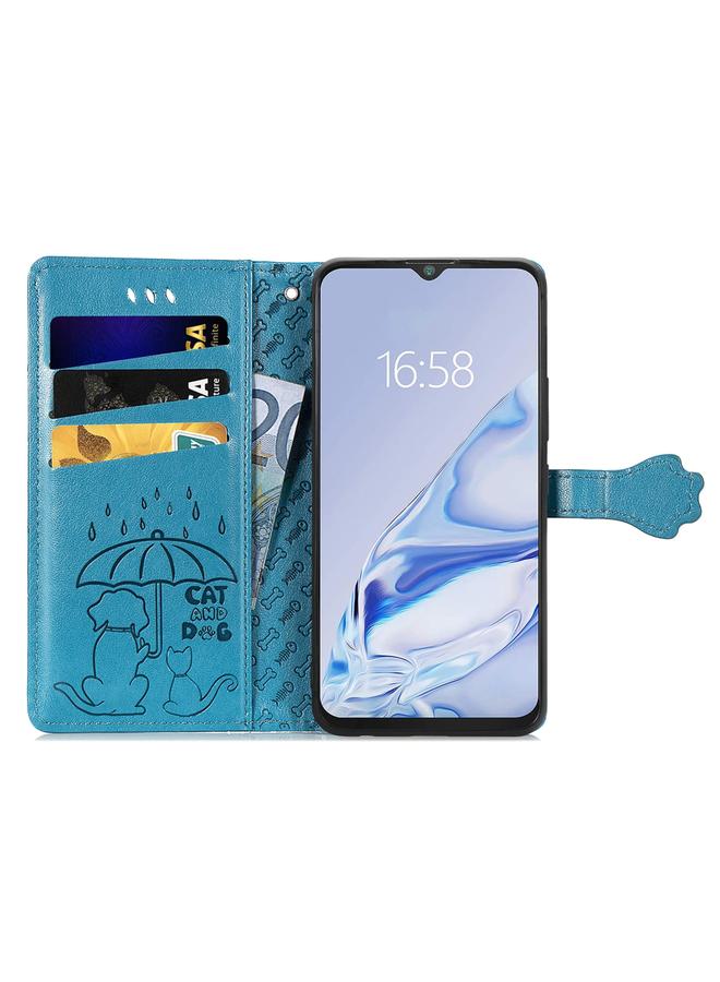 S-TOP Case For CUBOT Note 20 Lovely Cat and Dog Embossing Pattern Horizontal Flip Leather Case , with Holder & Card Slots & Wallet & Cartoon Clasp & Lanyard - Image 3