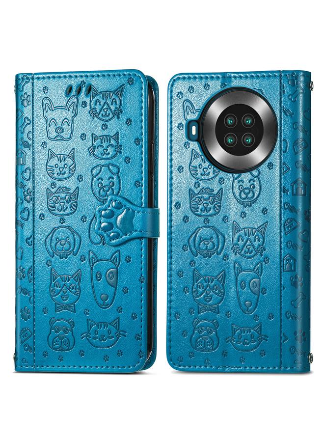 S-TOP Case For CUBOT Note 20 Lovely Cat and Dog Embossing Pattern Horizontal Flip Leather Case , with Holder & Card Slots & Wallet & Cartoon Clasp & Lanyard - Image 2