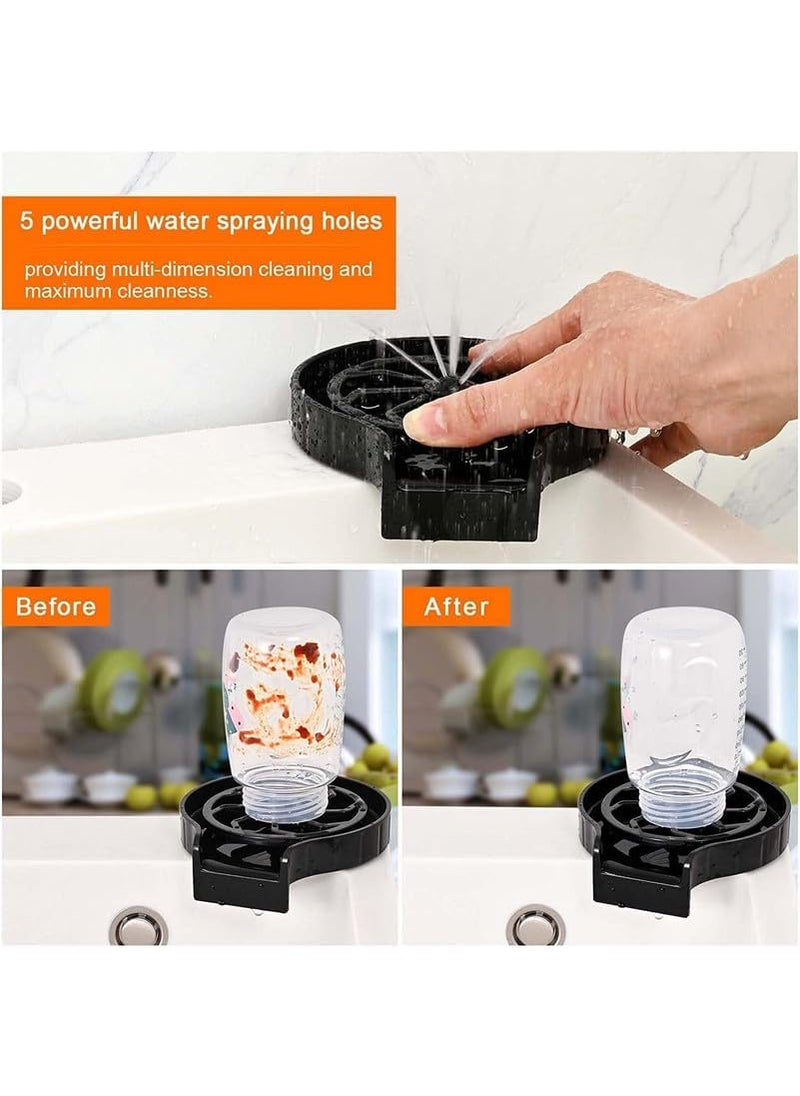CHARITRA ENTERPRISE CHARITRA ENTERPRISE Glass Rinser for Kitchen Sink Accessories Cup Washer Sink Bottle Cleaner Sink Attachment Glass Washer  - Image 4