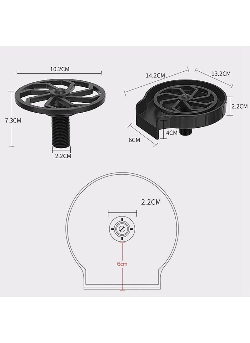 CHARITRA ENTERPRISE CHARITRA ENTERPRISE Glass Rinser for Kitchen Sink Accessories Cup Washer Sink Bottle Cleaner Sink Attachment Glass Washer  - Image 2