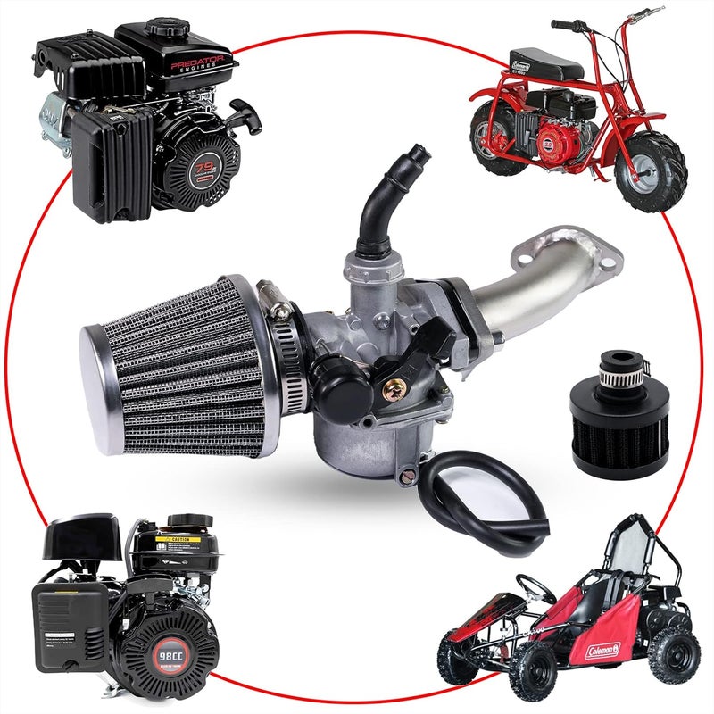JMCHstore 98cc Stage 2 Performance Kit for Mini Bikes - Black - Image 2