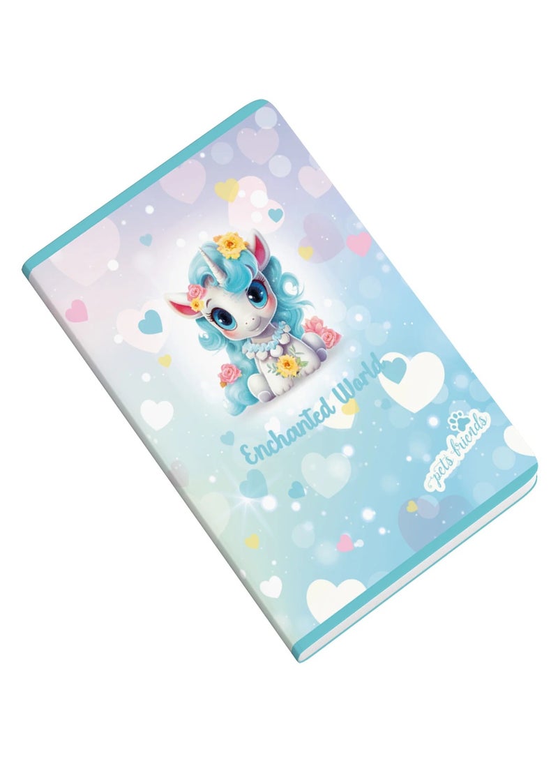 Ambar 1-Piece A4 Size Notebook Single Lined Ruling Assorted Designs - Image 1