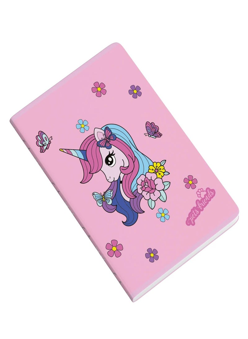 Ambar 1-Piece A4 Size Notebook Single Lined Ruling Assorted Designs - Image 3