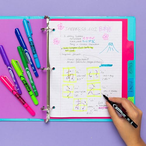 Avery Hi-Liter Desk-Style Highlighters, Smear Safe Ink, Chisel Tip is great for sketch book art, 12 Assorted Colors (98034) - Image 2