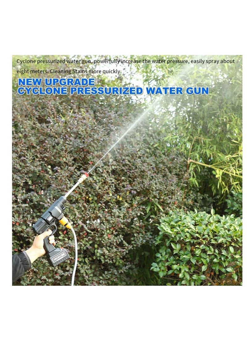 Generic 48V Cordless Portable Washer Electric High Pressure Cleaner Machine 200W 30Bar Lithium Handheld Car Cleaning Device With Foam Generator Nozzle Water Pump (Box Pack - UK Plug)  - Image 3