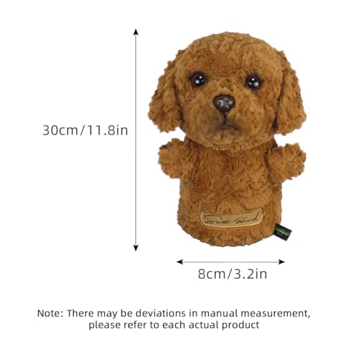 Scott Edward Poodle Golf Club Cover Fit Well for Driver Wood Golf Club, Funny Cute Animal Design Soft Functional Golf Headcover Stylish Protection for Your Clubs for Men and Women - Image 4