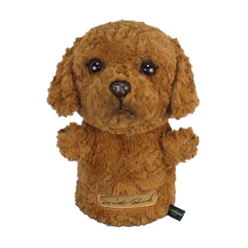 Scott Edward Poodle Golf Club Cover Fit Well for Driver Wood Golf Club, Funny Cute Animal Design Soft Functional Golf Headcover Stylish Protection for Your Clubs for Men and Women - Image 3