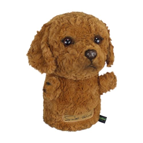 Scott Edward Poodle Golf Club Cover Fit Well for Driver Wood Golf Club, Funny Cute Animal Design Soft Functional Golf Headcover Stylish Protection for Your Clubs for Men and Women - Image 2