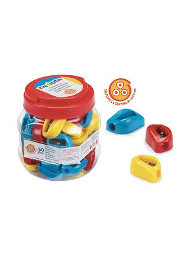 carioca Sharpener 1 Hole 50 Pcs Multicolour