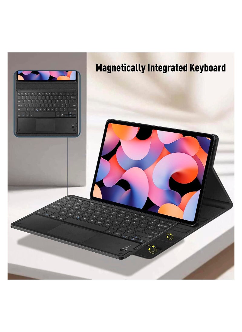 Generic - Keyboard case for Xiaomi Mi Pad 6 / Pad 6 Pro Ultra-thin PU leather Cover Detachable Bluetooth Keyboard with Arabic and English letter Touchpad and Pen Holder for Xiaomi Pad 6 / Pad 6 Pro - Image 1