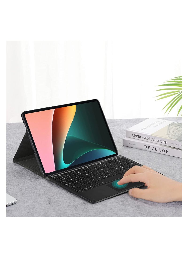Generic - Keyboard case for Xiaomi Mi Pad 6 / Pad 6 Pro Ultra-thin PU leather Cover Detachable Bluetooth Keyboard with Arabic and English letter Touchpad and Pen Holder for Xiaomi Pad 6 / Pad 6 Pro - Image 1