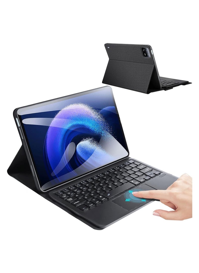 Generic - Keyboard case for Xiaomi Mi Pad 6 / Pad 6 Pro Ultra-thin PU leather Cover Detachable Bluetooth Keyboard with Arabic and English letter Touchpad and Pen Holder for Xiaomi Pad 6 / Pad 6 Pro - Image 1