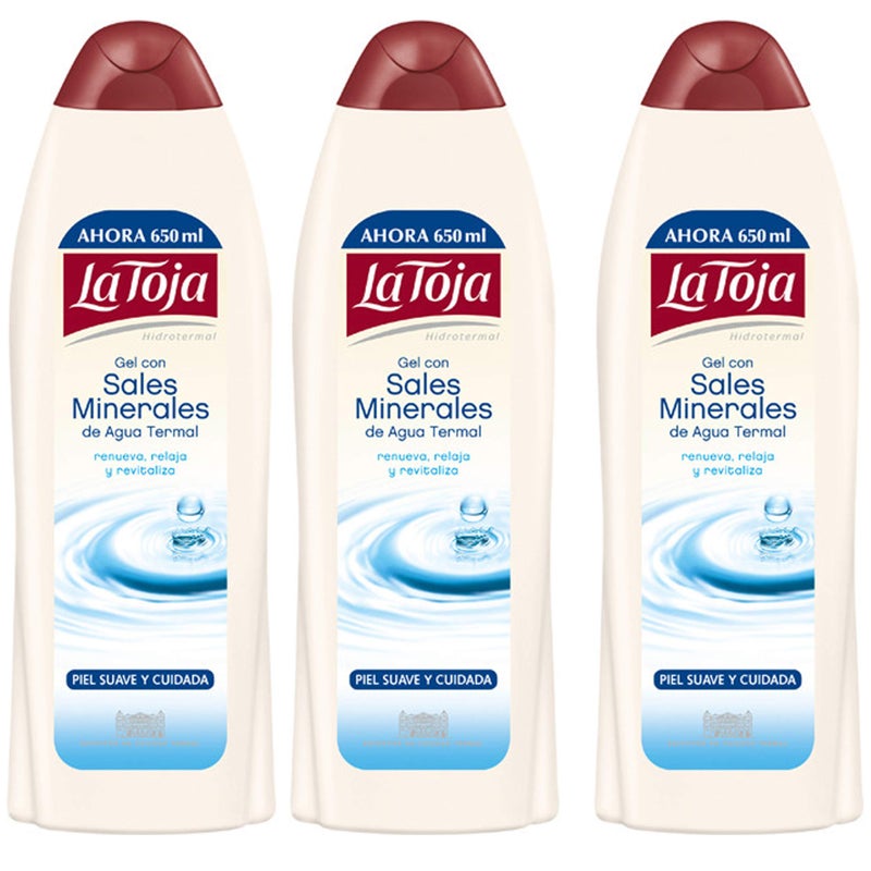 La Toja 3 Bottles of La Toja Shower Gel 23.3oz./600 ml - Image 1