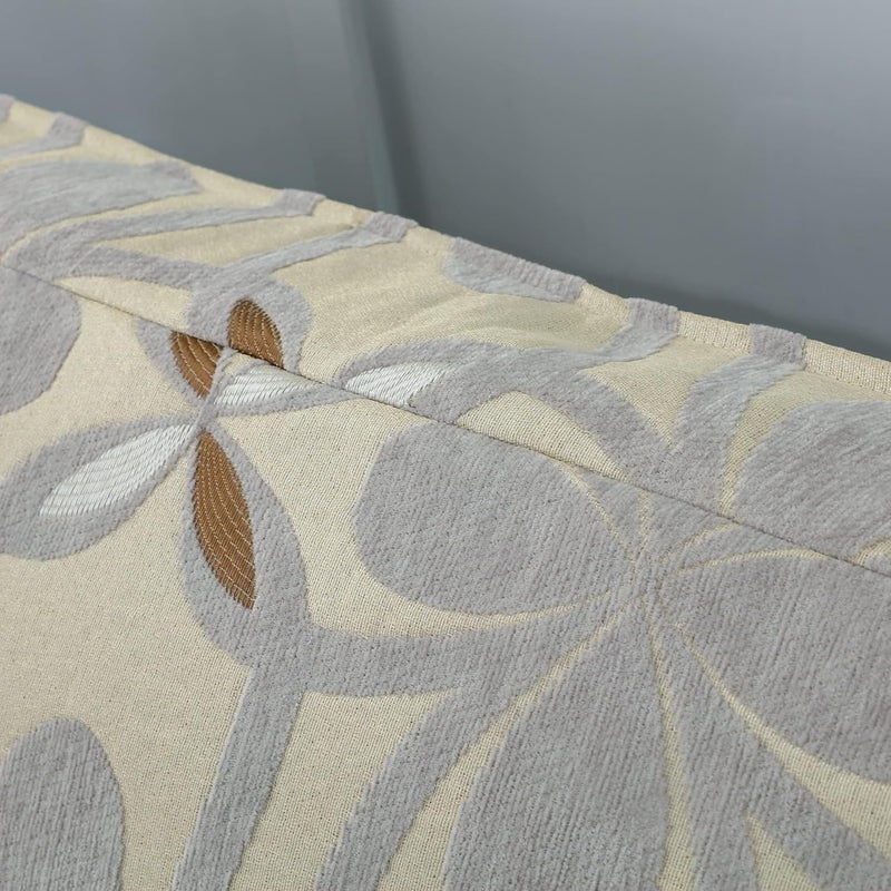 OctoRose Full Size 3 Side Zipper Heavy Duty Chenille Beige Grey Futon Cover Sofa DayBed Mattress Slipcover (Chenille-Grey, Full Size) - Image 5