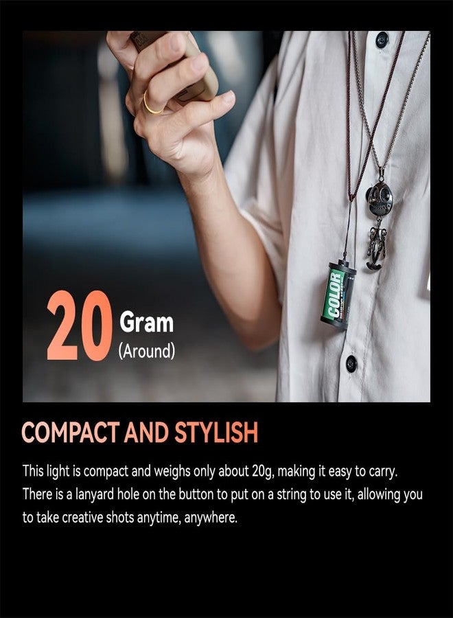 TTArtisan Full-Color RGB Ultra Mini Led Ligh for Camera Film Appearance Type-C Rechargeable Portable 1 Pack with Magnetic Mount CRI 95+ 300mAh for Photography Lighting - Image 4