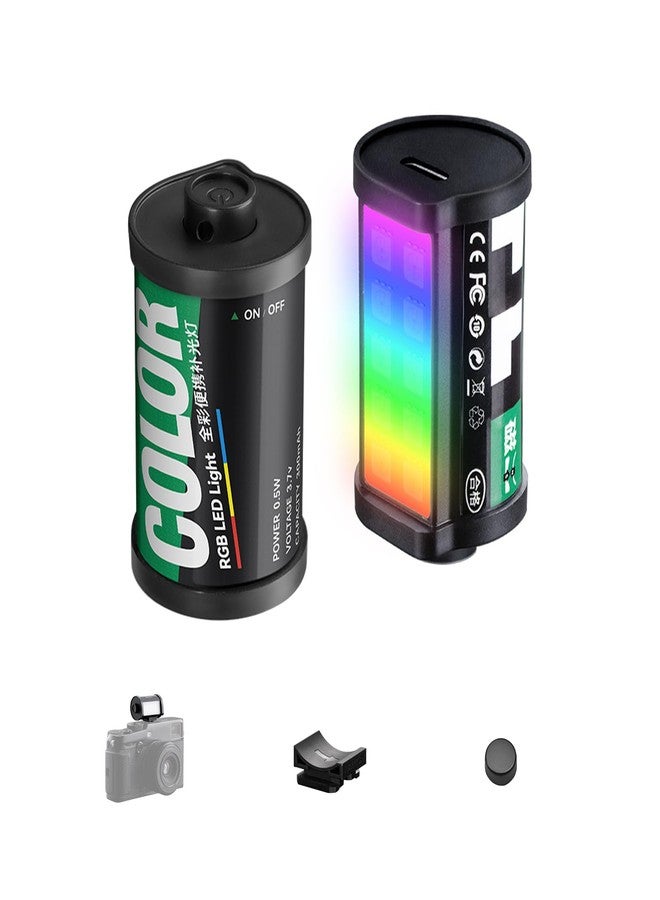 TTArtisan Full-Color RGB Ultra Mini Led Ligh for Camera Film Appearance Type-C Rechargeable Portable 1 Pack with Magnetic Mount CRI 95+ 300mAh for Photography Lighting - Image 1