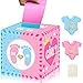 hongpar Baby Gender Reveal Pull Out Game Voting Box with 60 Ballot Cards Boy or Girl Party SuppliesPink and Blue - Image 3
