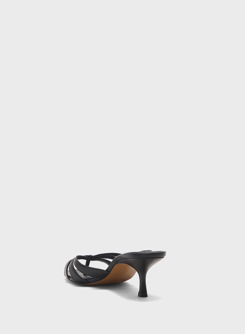 STEVE MADDEN Cary Multi Strap Mid Heel Sandals  - Image 3