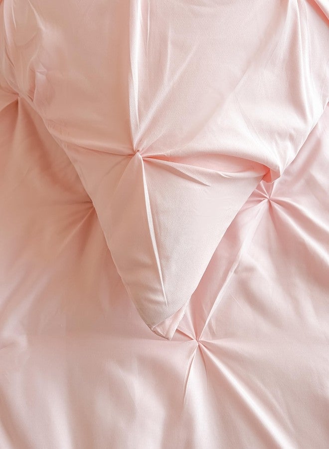 Maple&Stone Full Size Comforter Sets for Girls, 7 Pieces Bedding Sets Full, Pintuck Bed in a Bag Bed Set with Comforter, Sheets, Pillowcases & Shams - Pink - Image 5