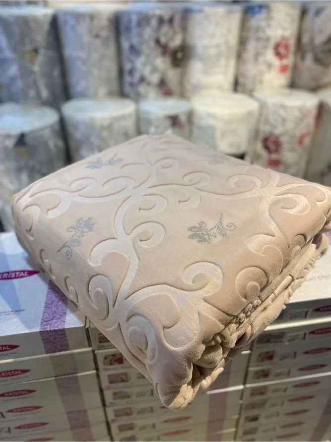 سارار Merinos Glitter Double Blanket (Glitter) Powder Color One Size Size