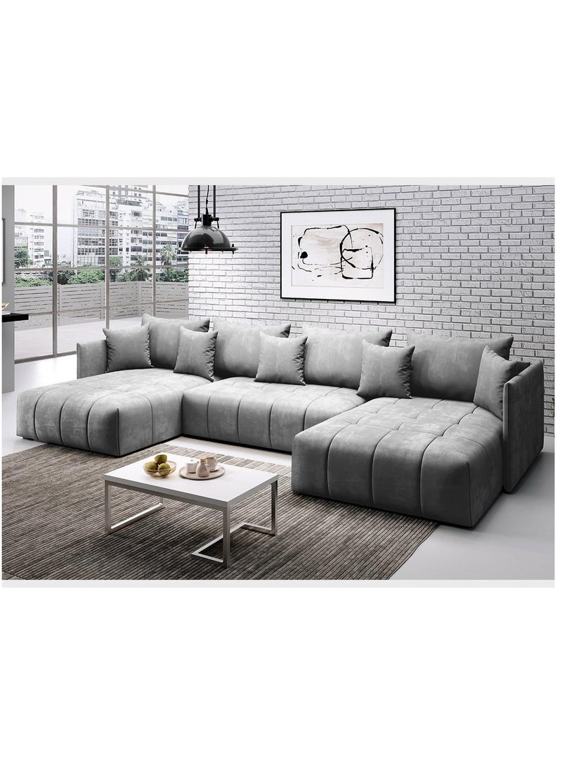 Comfynest U-Shape Sectional Sofa Modern Living Room Elegance Spacious Comfort and Stylish Design  - Image 1