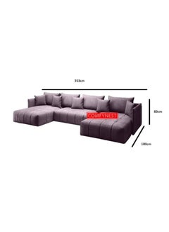 Comfynest U-Shape Sectional Sofa Modern Living Room Elegance Spacious Comfort and Stylish Design  - Image 2