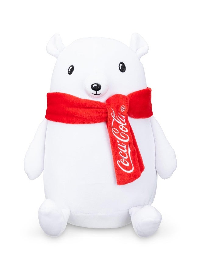Coca-Cola 9" Polar Bear Snowball Plushies, Soft, Squishy Stuffed Animal, Great Gift for Boy, Girl, Kids & Toddlers for Christmas & Birthdays, Cuddle Pillow, Dorm Bed Décor - Image 1