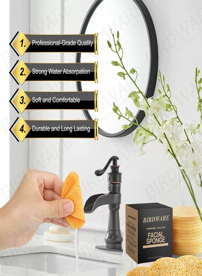 بيردوير إسفنجة إزالة المكياج المضغوطة من بيردوير بروفيشنال المصنوعة من مادة PVA | إسفنجة تنظيف عميق للوجه | أبيض | عبوة من 60 قطعة - Image 3