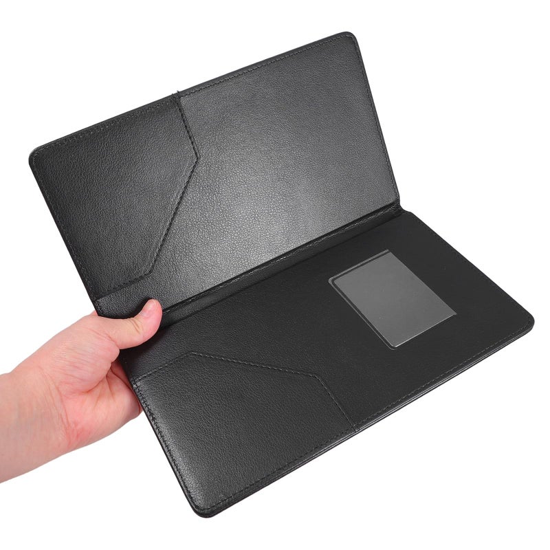 Black PU Leather Menu Binder For Restaurant Bar Hotel Cafe Wine List Holder - Image 5