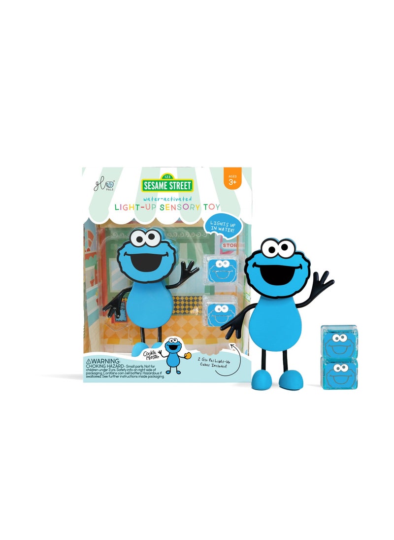 Bamboo Bark - Glo Pals Sesame Street character & light up baby kids bath toys glow cubes, water play - Image 1